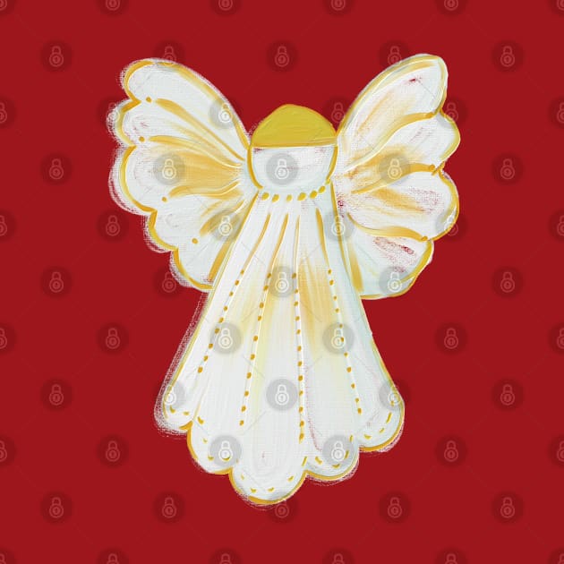 Christmas angel isolated on white background by Ammi