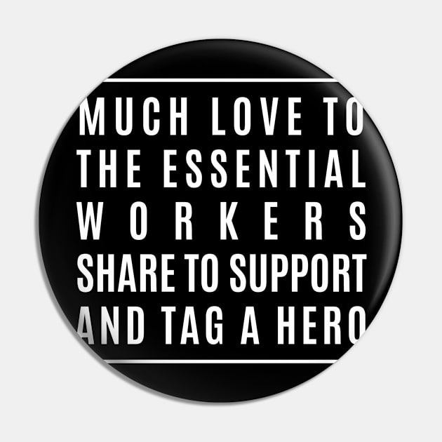 Covid 19 Heroes Essential Pin by akawork280