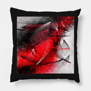 under the spotlight abstract digital painting Pillow