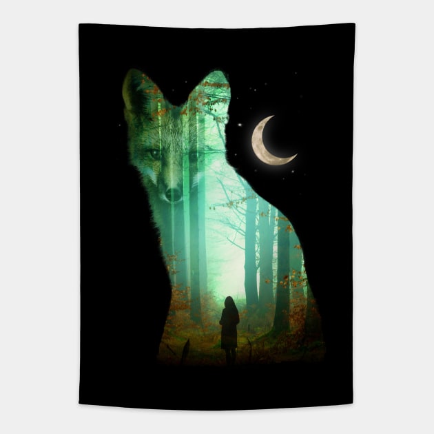 Guardian Fox Tapestry by nicebleed