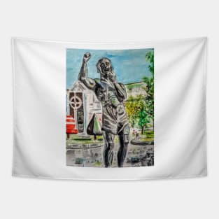 Rinty Monaghan statue Tapestry