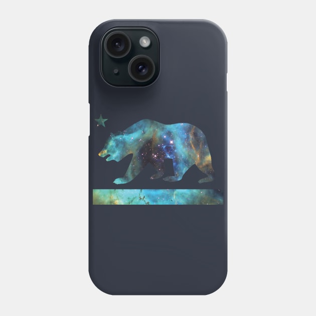 California Bear Flag (deep space design) Phone Case by robotface