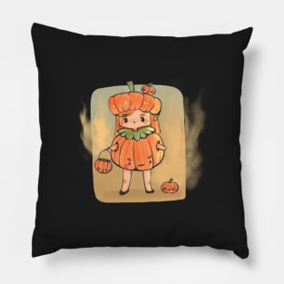 Pumpkin Girl Pillow