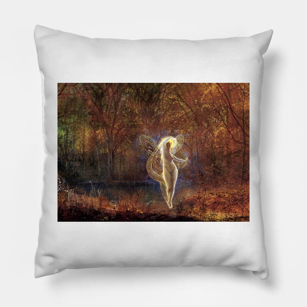 Dame Autumn Hath a Mournful Face - John Atkinson Grimshaw Pillow by forgottenbeauty