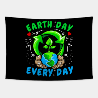 Earth Day Everyday Happy Planet Tapestry