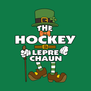 The Hockey Leprechaun St Patrick's Day Celebration Matching Outfits Group Attire T-Shirt