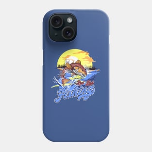 RED FISH FISHING Phone Case