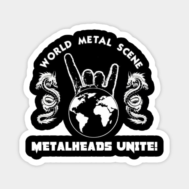 Metalheads Unite Magnet by WMS2018