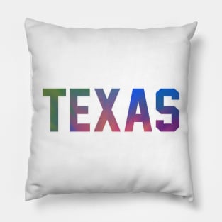 Texas Tie Dye Jersey Letter Pillow