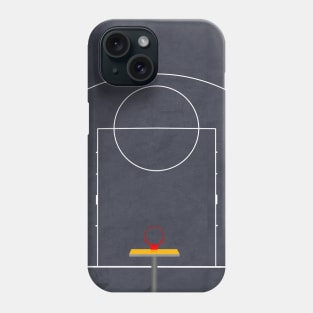 Street Basketball Court | Aerial Illustration Phone Case