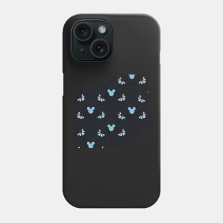 Indigo Hidden Character Pattern Phone Case