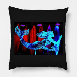 Blue Tail Mermaid Pillow