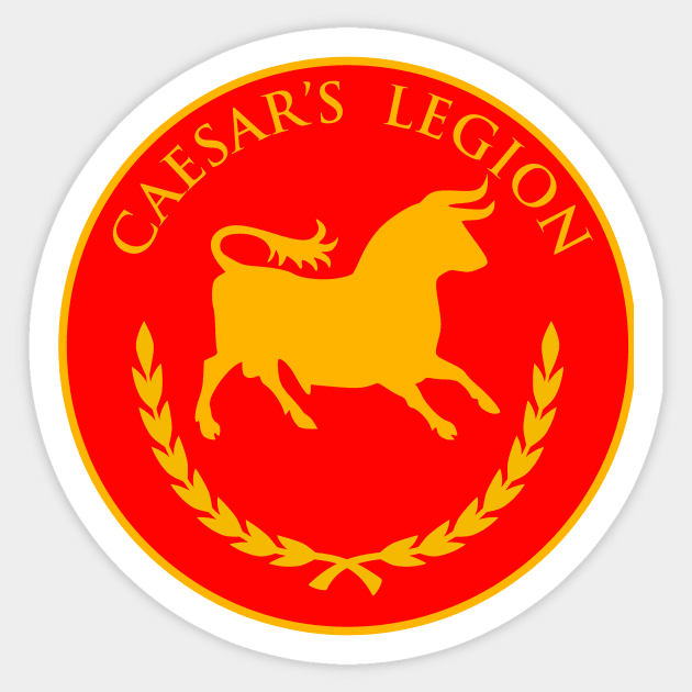 CAESAR’S LEGION - Fallout 3 Caesar - Sticker | TeePublic