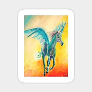 Running Rainbow Unicorn Magnet