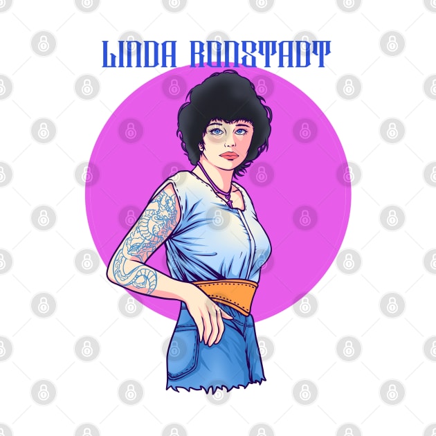 Linda Ronstadt Fan Art Design by margueritesauvages