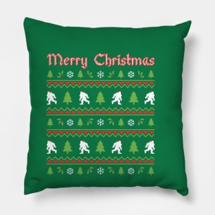 Merry Christmas - Bigfoot Pillow