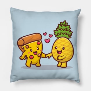 Cute Pizza With Pineapple Pillow