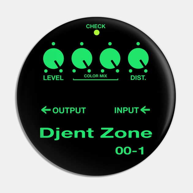 Guitar Pedal DJENT ZONE Heavy Metal!!! Green Pin by blueversion