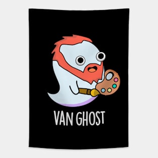 Van Ghost Funny Artist Ghost Pun Tapestry