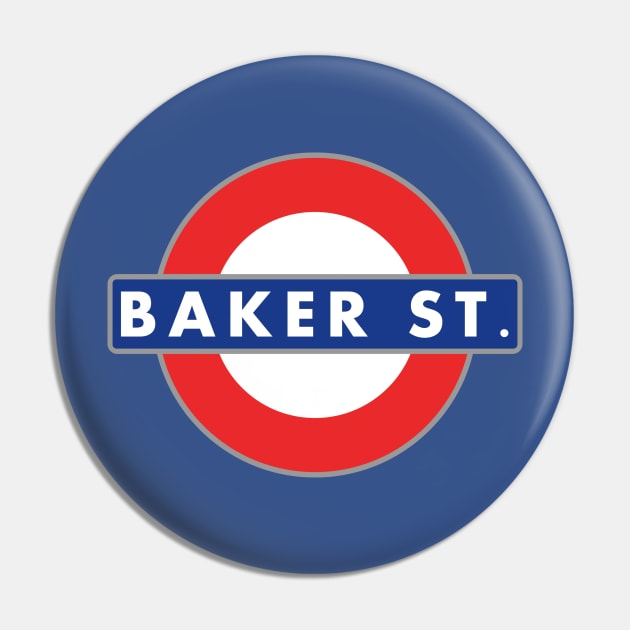 BAKER STREET 221B Pin by KARMADESIGNER T-SHIRT SHOP