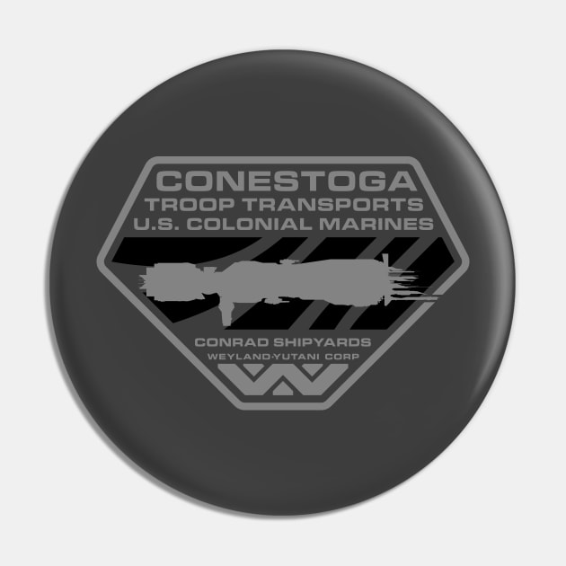 Conestoga Low-Vis Pin by Ekliptik