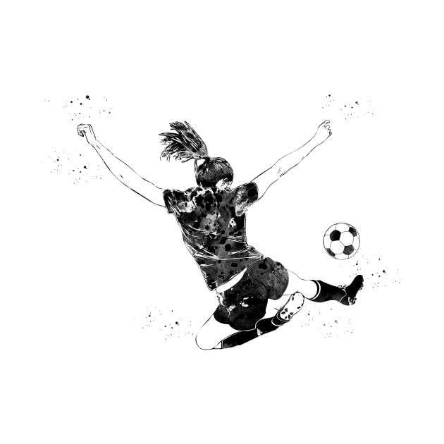 Soccer Player Girl by erzebeth