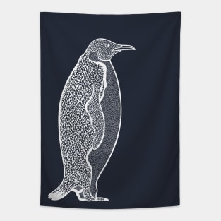 Emperor Penguin - detailed animal lovers drawing Tapestry