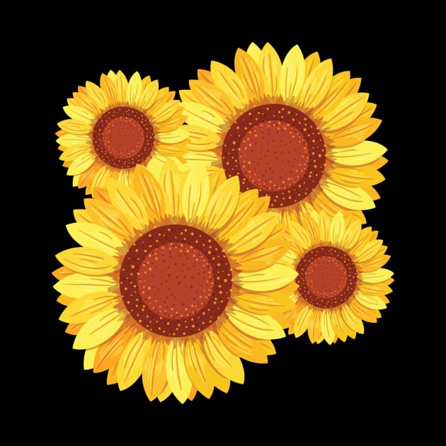Sunflower Florist Flowers by MooonTees
