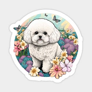 WaterColour Bichon Frisé Magnet