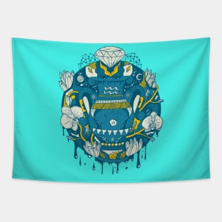 Retro Wave Mystic Aquarius Vase Tapestry