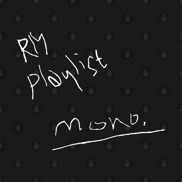 RM PLAYLIST 'MONO' BLACK (BTS) by goldiecloset