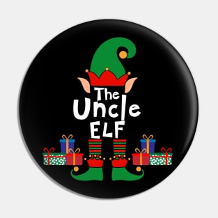 Funny Family Matching Christmas Uncle Elf Pin
