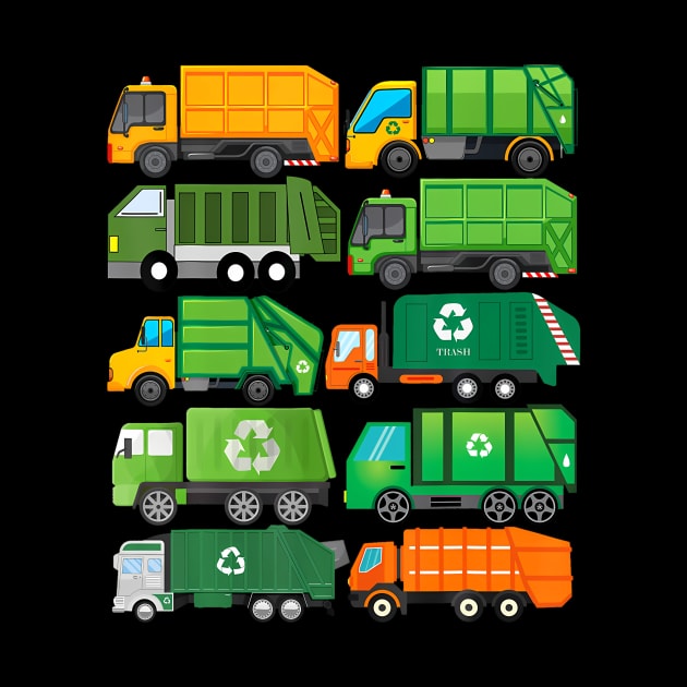 Garbage Truck Recycling Day Trash Waste Separation Birthday by Saboia Alves