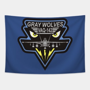 VAQ142 Gray Wolves Tapestry