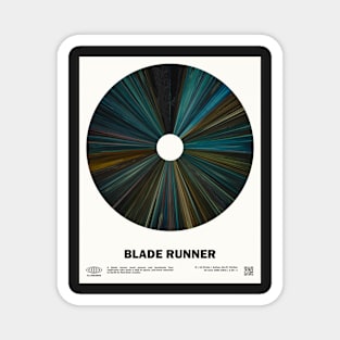 minimal_Blade Runner Warp Barcode Movie Magnet