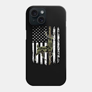 American Flag Camouflage Camo Whitetail Phone Case