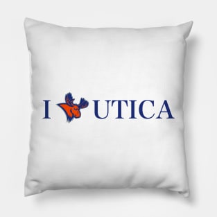 I HEART UTICA (with UC logo) Pillow