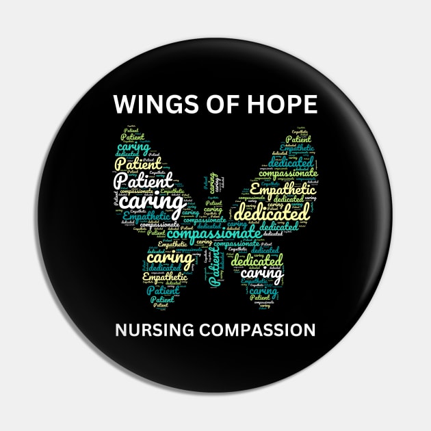 Nurse Geometric Butterfly Quote Design Pin by Chey Creates Clothes