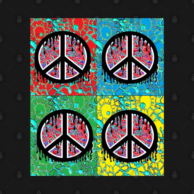 peace, love, pop art , symbol, Pop Art by LowEndGraphics