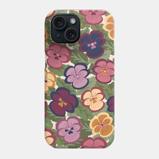 Pansies Galore Phone Case