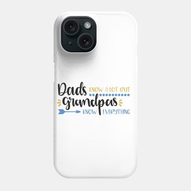 Dads Know A Lot But Grandpas Know Everything Phone Case by marktwain7