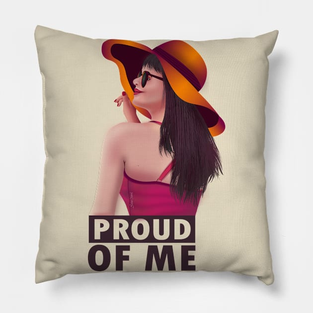 Proud of me Pillow by Salma Ismail