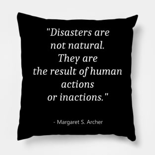 Quote About World Civil Defence Day Pillow