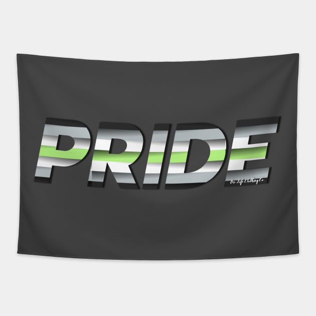 LGBTQ+ PRIDE: Agender Pride Flag Tapestry by BiLifeClothingCo