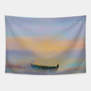 Beautiful sunset scene Tapestry