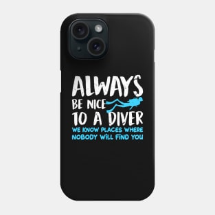 Funny Scuba Diving Shirt For Divers Vintage Dive Lover Gifts Phone Case