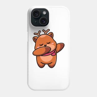 Cute baby deer dabbing cartoon Phone Case