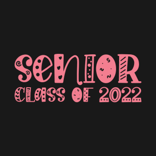 Senior Class of 2022 Graduation Pastel Pink T-Shirt