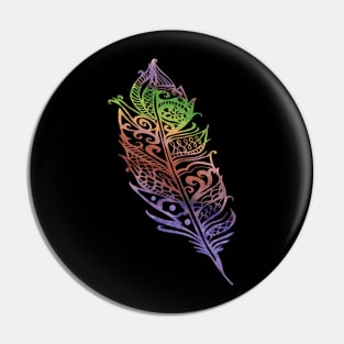 Color Feather Pin