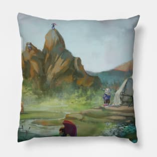 Undyne mountain Pillow